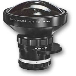 Fisheye Nikon Nikkor 8mm F2.8 (monture F) - Location - Soscine